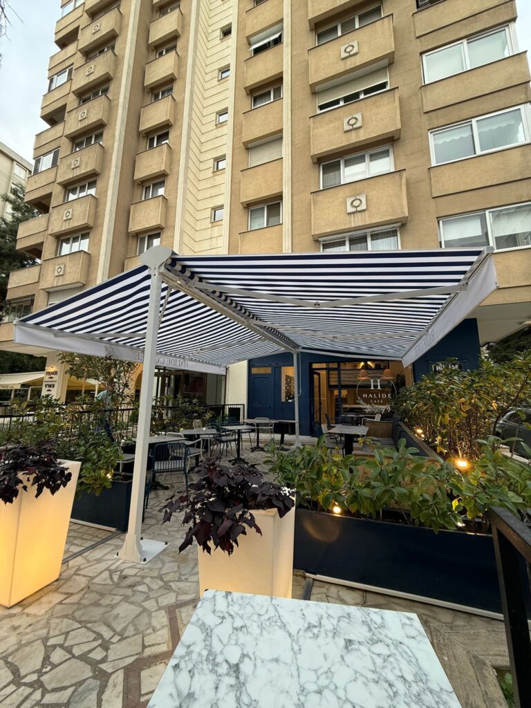 çift açılır tente sistemleri