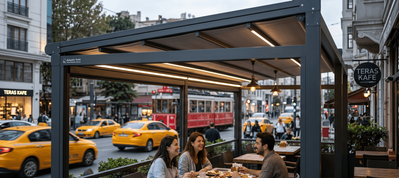 Kafe ve Restoranlarda Tente Seçerken Ses Konforu Neden Düşünülmeli