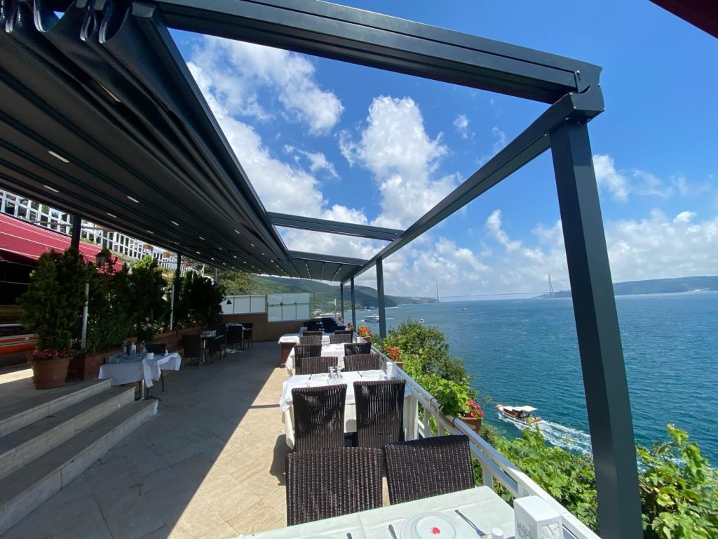 restaurant pergola tente